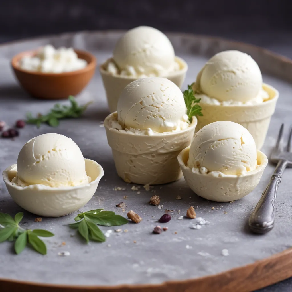 Rethinking Dessert with Savory Elements like Goat Cheese Ice Cream