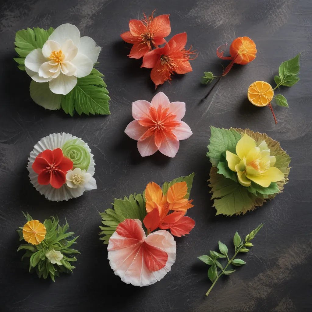 The Japanese Art of Garnishing: Texture and Color